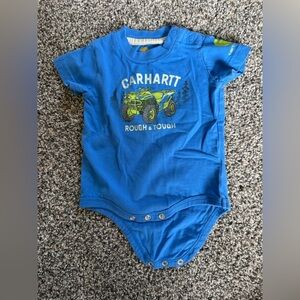 Carhartt Baby Boy Blue Kids Rough & Tough Graphic Tee Size 6mo